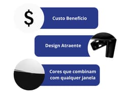 Fecho Alavanca Preto Para Janela Basculante E Maxim Ar Cerrata - miniatura 2