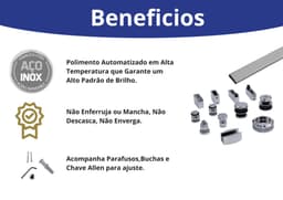 Kit Porta de Correr para Box de Banheiro 2 Metros, Inox Polido,F1 Ellegance, Sistema Deslizante - miniatura 2