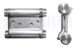 Dobradiça Vai e Vem Bang Bang Faroeste 3 Polegadas Inox Escovado Cerrata - miniatura 2
