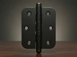 Kit 3 Unidades Dobradiça Aço Preto Com Aneis Movimento Suave Raio 16 Cerrata - miniatura 1