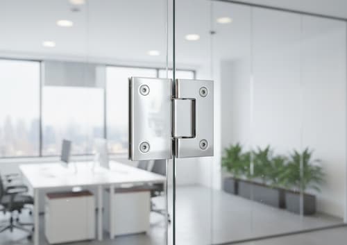 Dobradiça Porta De Vidro Aço Inox Vidro/Vidro, Semi Automático Cerrata