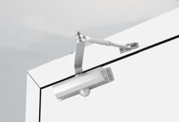 Mola Aérea Hidráulica para Porta, Fechador Automático com Regulagem de Força e Velocidade, Força 1 25-45 Kgs Branca - miniatura 1