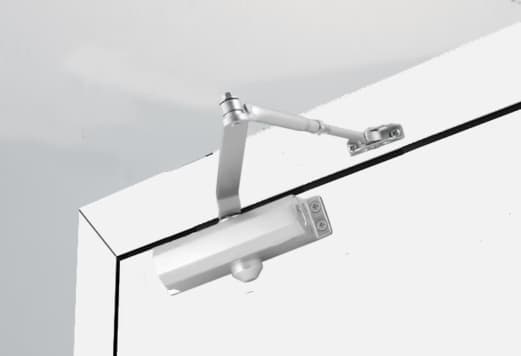 Mola Aérea Hidráulica para Porta, Fechador Automático com Regulagem de Força e Velocidade, Força 1 25-45 Kgs Branca