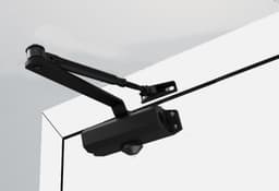 Mola Aérea Hidráulica para Porta, Fechador Automático com Regulagem de Força e Velocidade, Força 1 25-45 Kgs Preto - miniatura 1