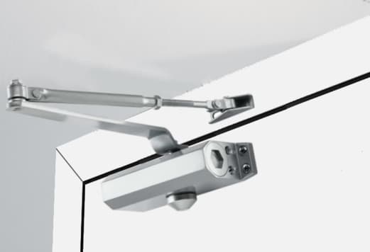 Mola Aérea Hidráulica para Porta, Fechador Automático com Regulagem de Força e Velocidade, Força 1 25-45 Kgs Prata