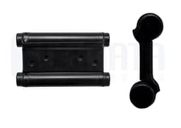 Dobradiça Vai e Vem Bang Bang Faroeste 3 Polegadas Inox Preto Cerrata - miniatura 3